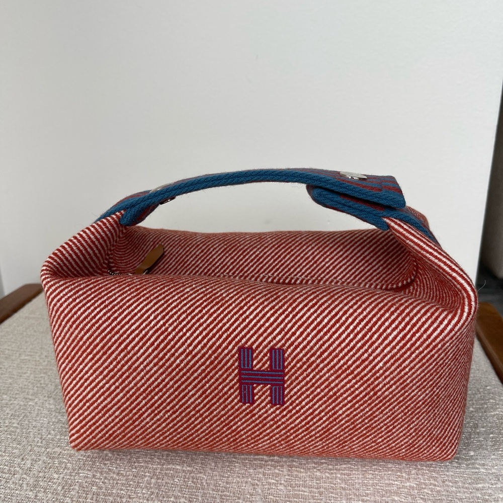 Hermes Red and Blue Mini Clutch Bag - Picture 12 of 14
